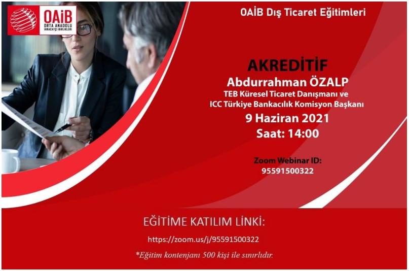 AKREDİTİF – Abdurrahman ÖZALP –TEB Küresel Ticaret Danışmanı ve ICC Türkiye Bankacılık Komisyon Başk